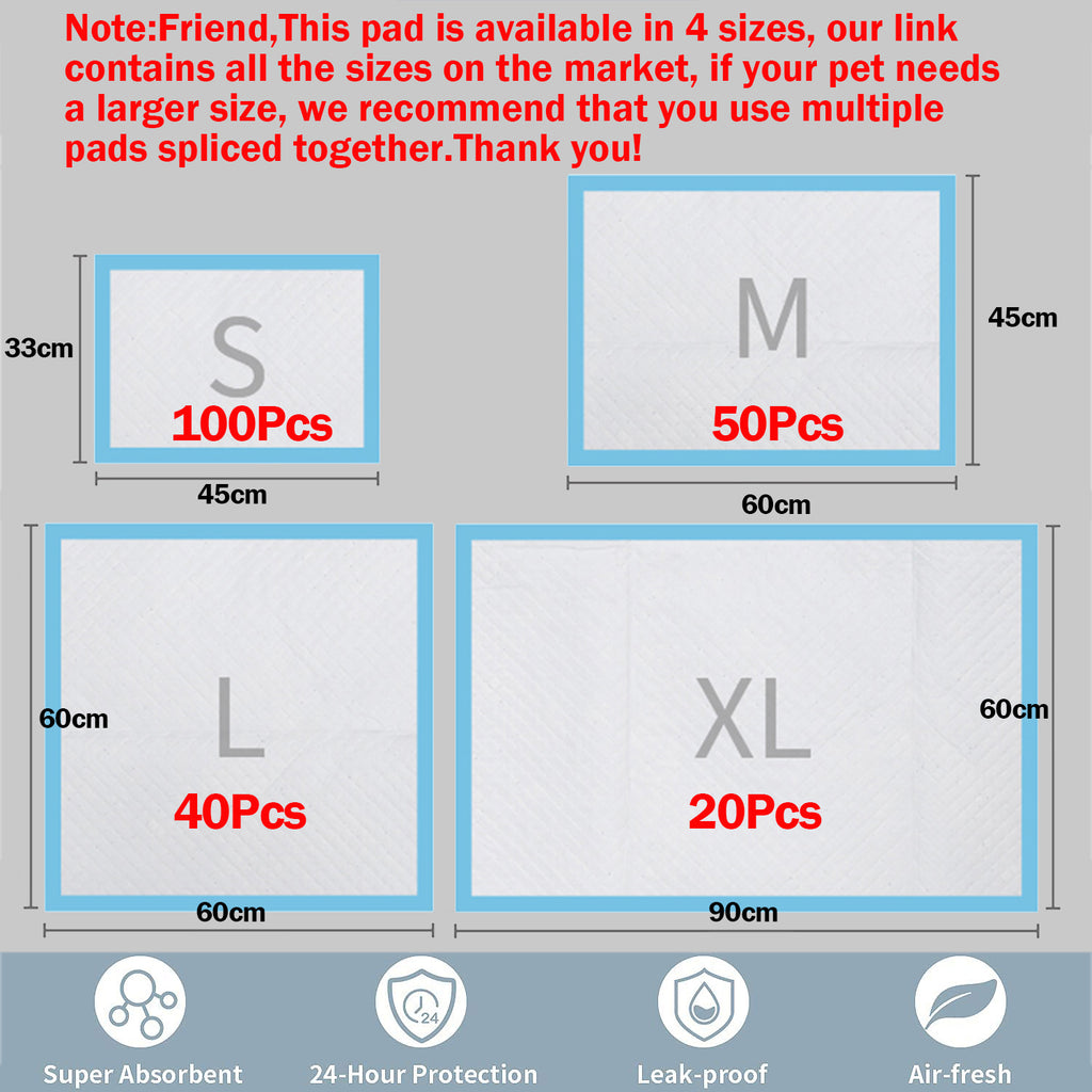 Disposable Pet Diaper Pads & Training Pee Pads for Dogs & Cats