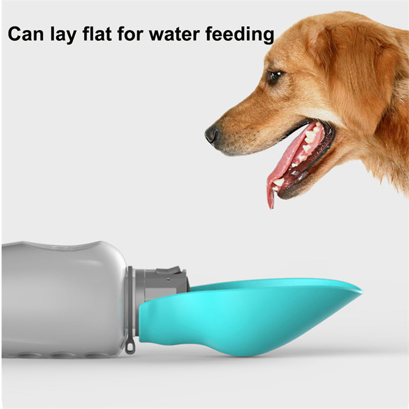 Portable Dog Water Bottle with Foldable Bowl | 27oz